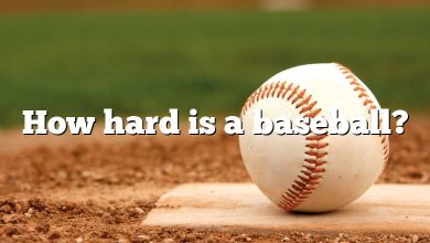 How hard is a baseball?