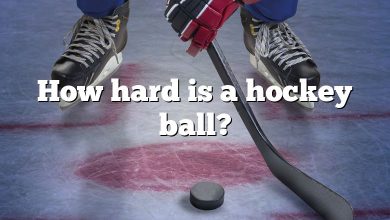 How hard is a hockey ball?