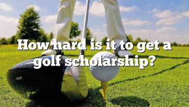How hard is it to get a golf scholarship?