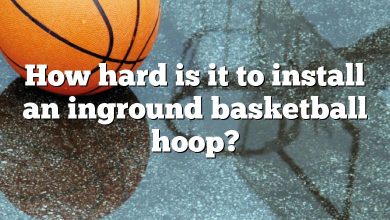 How hard is it to install an inground basketball hoop?