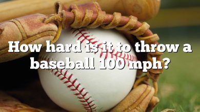 How hard is it to throw a baseball 100 mph?