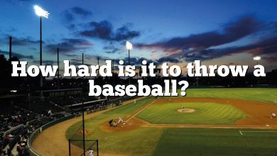 How hard is it to throw a baseball?