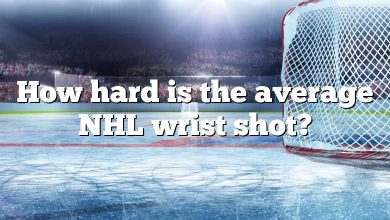 How hard is the average NHL wrist shot?