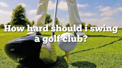How hard should i swing a golf club?