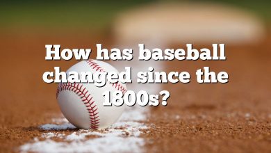 How has baseball changed since the 1800s?