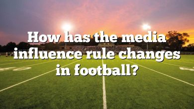 How has the media influence rule changes in football?