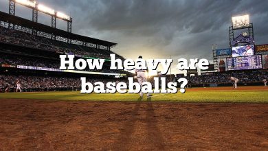 How heavy are baseballs?