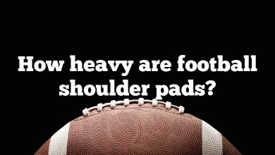 How heavy are football shoulder pads?