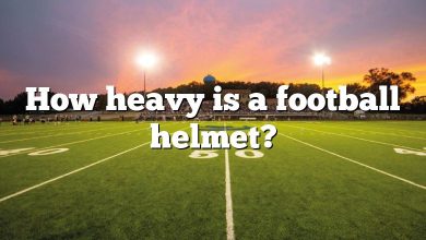 How heavy is a football helmet?
