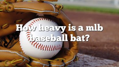 How heavy is a mlb baseball bat?