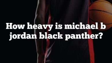 How heavy is michael b jordan black panther?