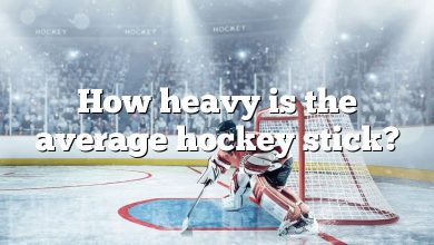 How heavy is the average hockey stick?