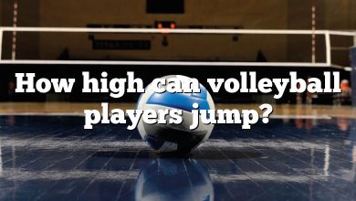 How high can volleyball players jump?