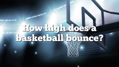 How high does a basketball bounce?