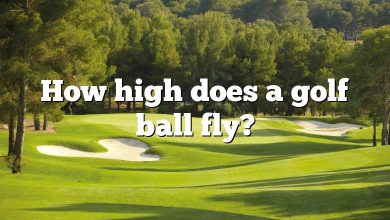 How high does a golf ball fly?