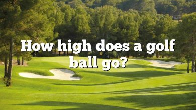 How high does a golf ball go?