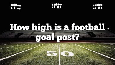 How high is a football goal post?