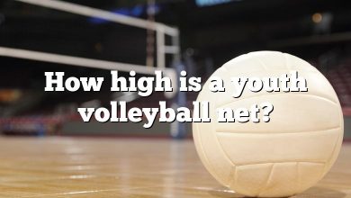 How high is a youth volleyball net?