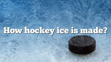 How hockey ice is made?