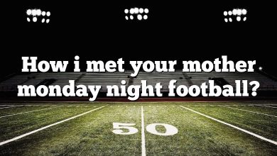 How i met your mother monday night football?