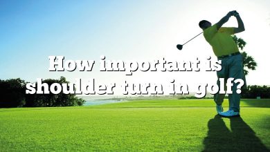 How important is shoulder turn in golf?