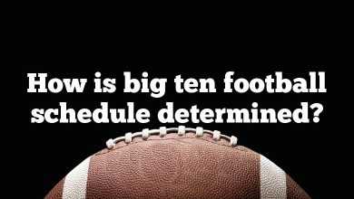 How is big ten football schedule determined?