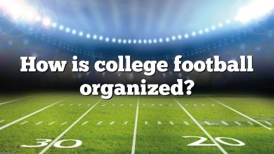 How is college football organized?