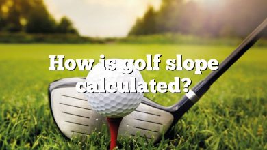 How is golf slope calculated?