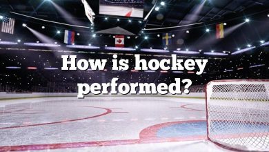 How is hockey performed?