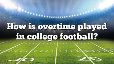 How is overtime played in college football?