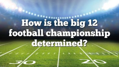 How is the big 12 football championship determined?