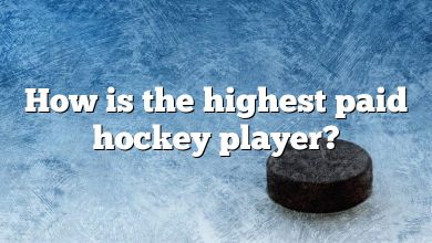 How is the highest paid hockey player?