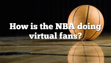 How is the NBA doing virtual fans?