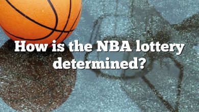 How is the NBA lottery determined?