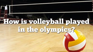 How is volleyball played in the olympics?