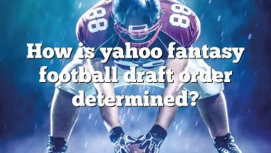 How is yahoo fantasy football draft order determined?