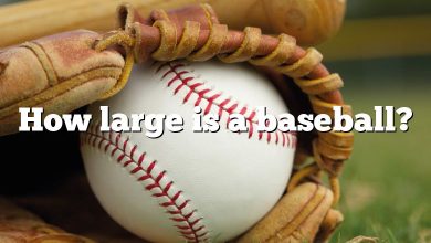 How large is a baseball?