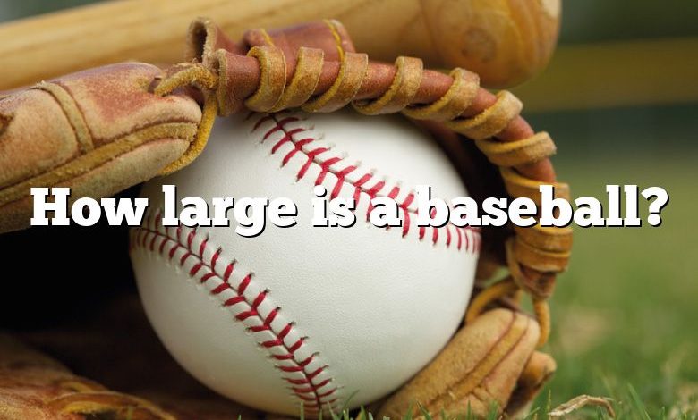 How large is a baseball?