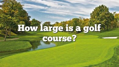 How large is a golf course?