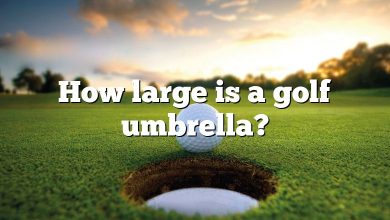 How large is a golf umbrella?