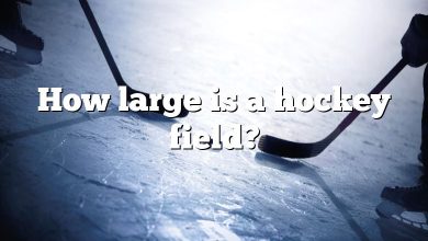 How large is a hockey field?
