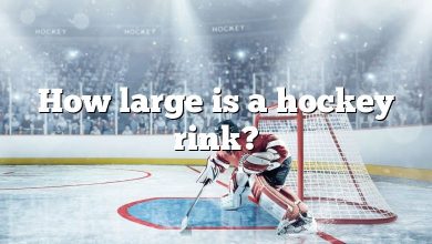 How large is a hockey rink?