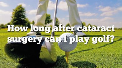How long after cataract surgery can i play golf?