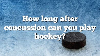 How long after concussion can you play hockey?