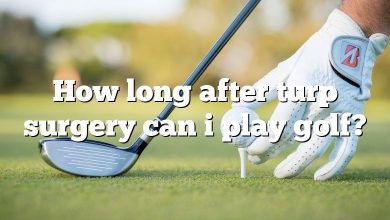 How long after turp surgery can i play golf?