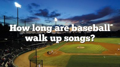 How long are baseball walk up songs?