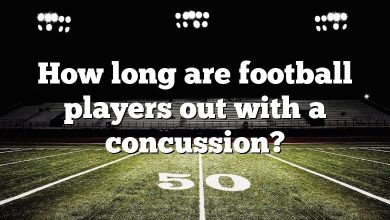 How long are football players out with a concussion?