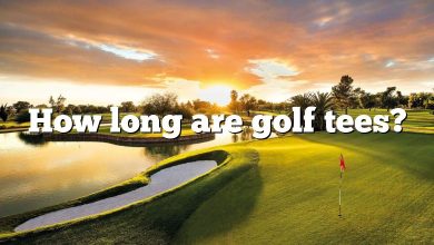 How long are golf tees?