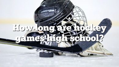 How long are hockey games high school?