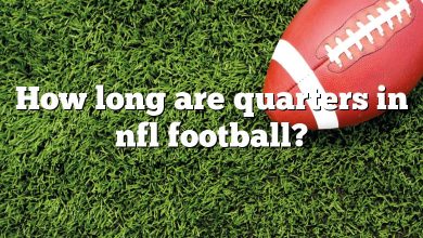 How long are quarters in nfl football?